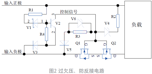 過欠壓、防反接電路